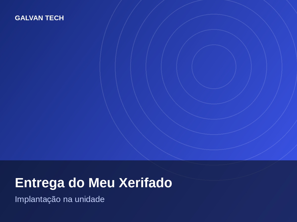 Entrega do Meu Xerifado na unidade, com a equipe já operando no primeiro dia.